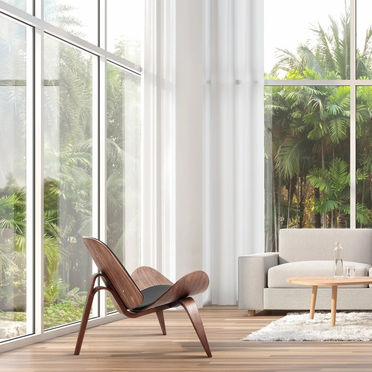 Designer Tripod Smile Living Room Chair - Modern & Chic Furniture