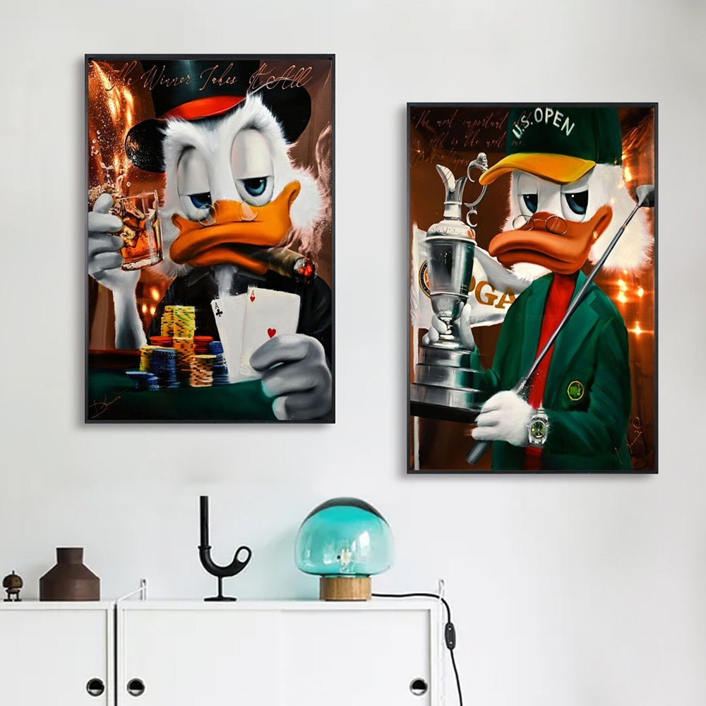 Disney's Donald Duck: Money-Loving Cartoon Star Poster
