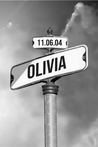 Streets Sign of Memories: Personalized Names & Dates