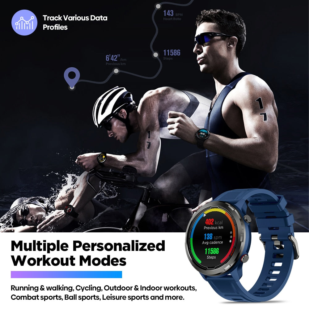 Zeblaze Stratos 2 Lite 1.32" IPS Color Display Outdoor GPS Smart Watch