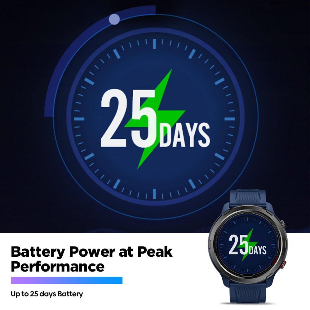 Zeblaze Stratos 2 Lite 1.32" IPS Color Display Outdoor GPS Smart Watch