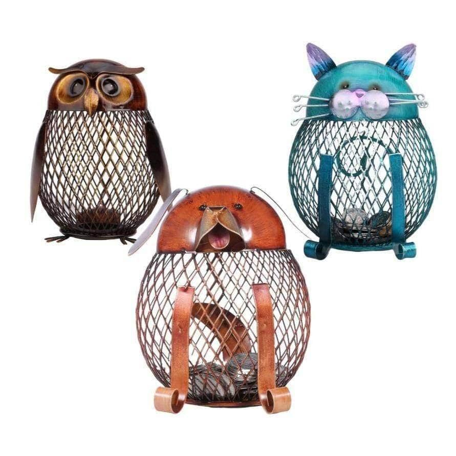Adorable Animal Coin Bank - Fun and Attractive Savings Accessory