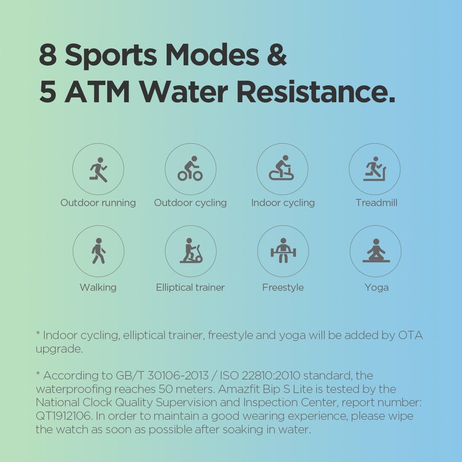 Amazfit Bip S Lite Sports Smartwatch - 5ATM Waterproof