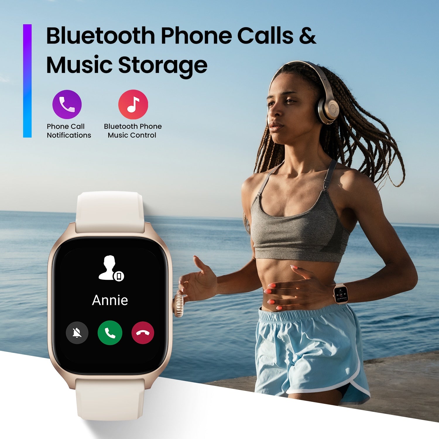 Amazfit GTS 4 Large AMOLED Smartwatch - 150+ Sports Modes