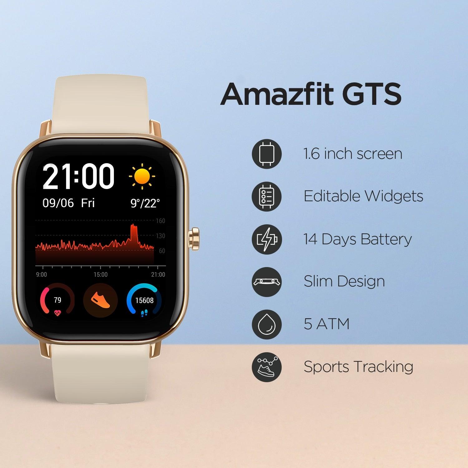 Amazfit GTS Fashion Smartwatch - Sports Heart Rate
