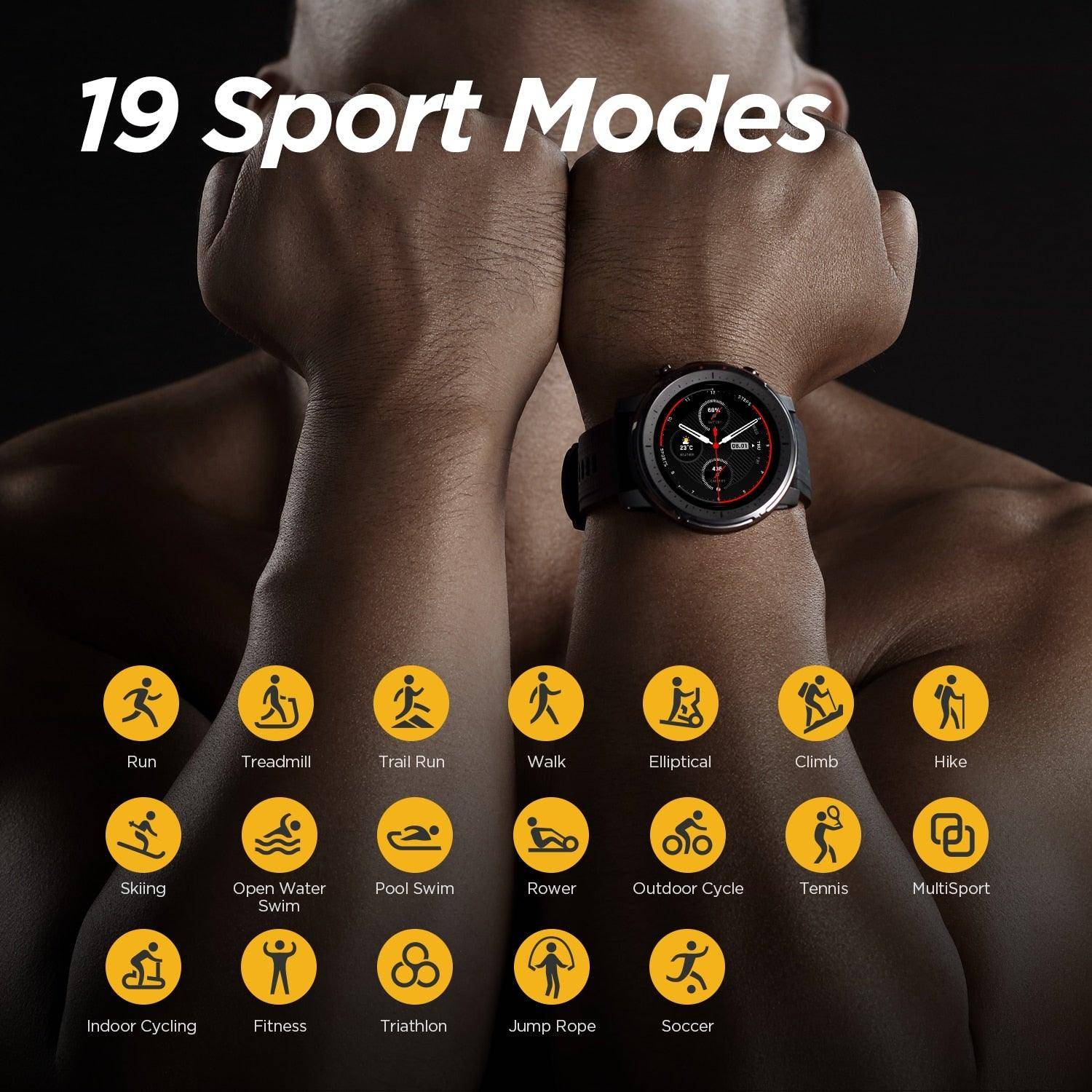 Amazfit Stratos 3 GPS Smartwatch - Professional GPS Sports