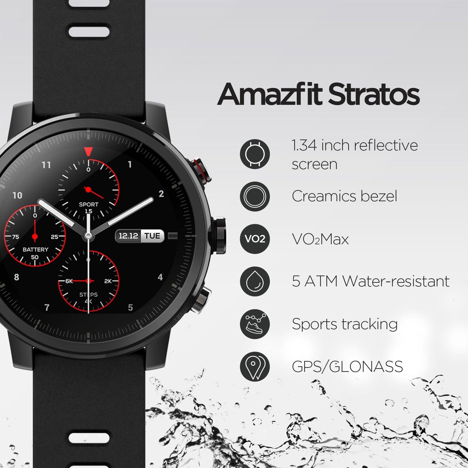 Amazfit Stratos GPS Sports Smartwatch - Triathlon Sports