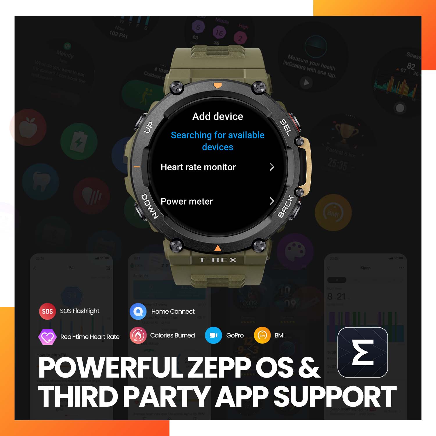 Amazfit T-Rex 2 Outdoor Smartwatch - Military Grade & GPS Sports