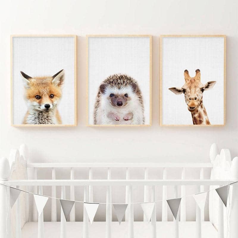 Animal Kingdom Delight: Playful Art for Kids' Rooms