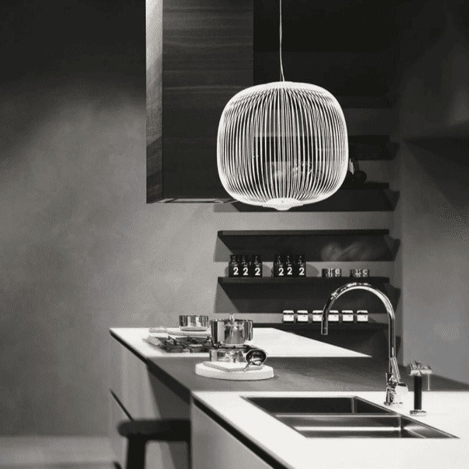 Artisanal Modern Chandelier - Fine Lines and Curves for Unique Elegance