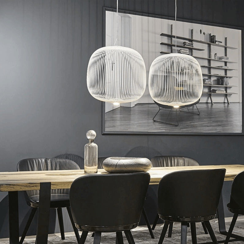 Artisanal Modern Chandelier - Fine Lines and Curves for Unique Elegance