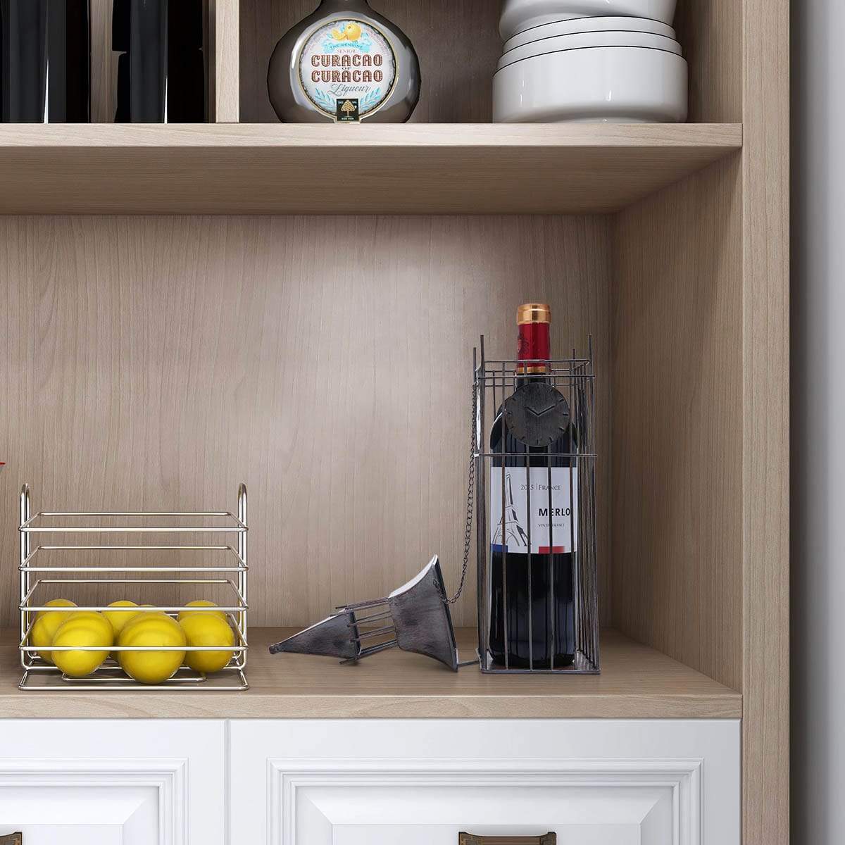 Big Bell Tower Wine Rack - Whimsical Elegance for Your Collection