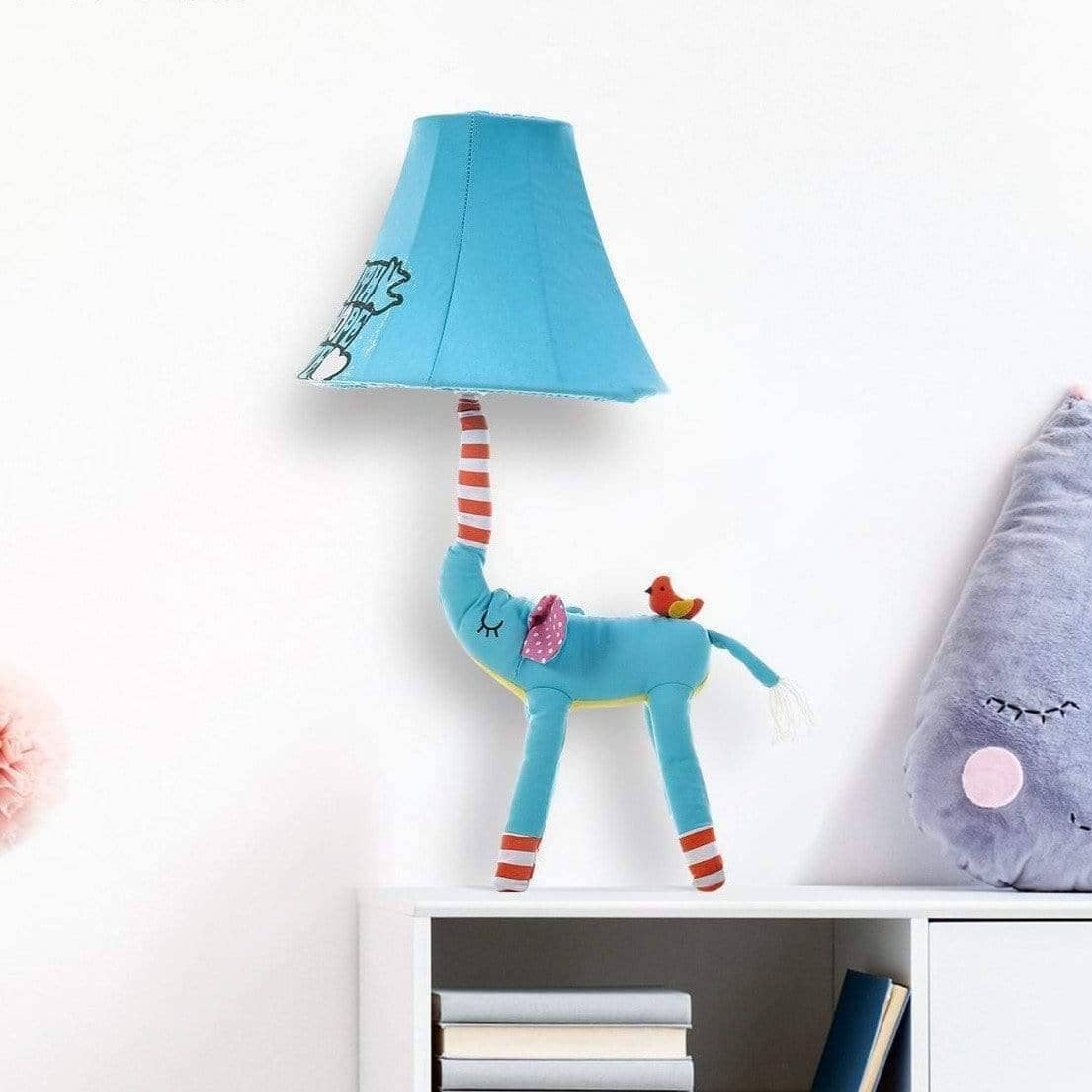 Blue Elephant Night Lamp - Fun Touch for Your Kid's Room Decor