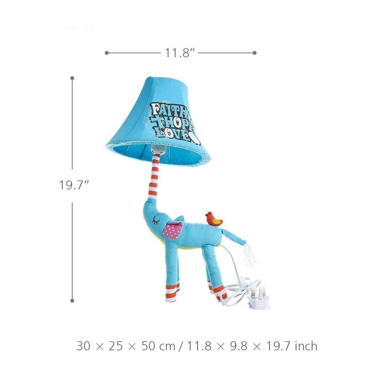 Blue Elephant Night Lamp - Fun Touch for Your Kid's Room Decor