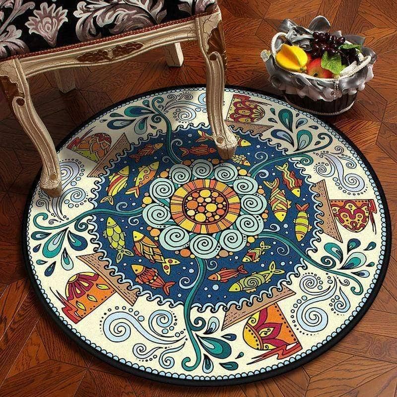 Bohemia Style Soft Living Room Area Rug - Bohemian Chic Decor