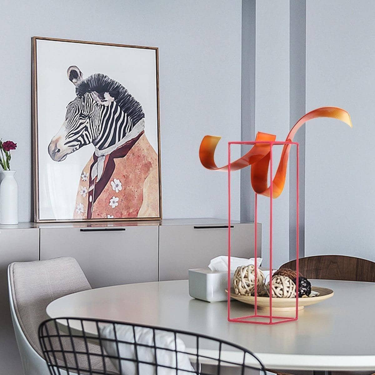 Bud Freestanding Flower Vase - Contemporary Centerpiece Decor