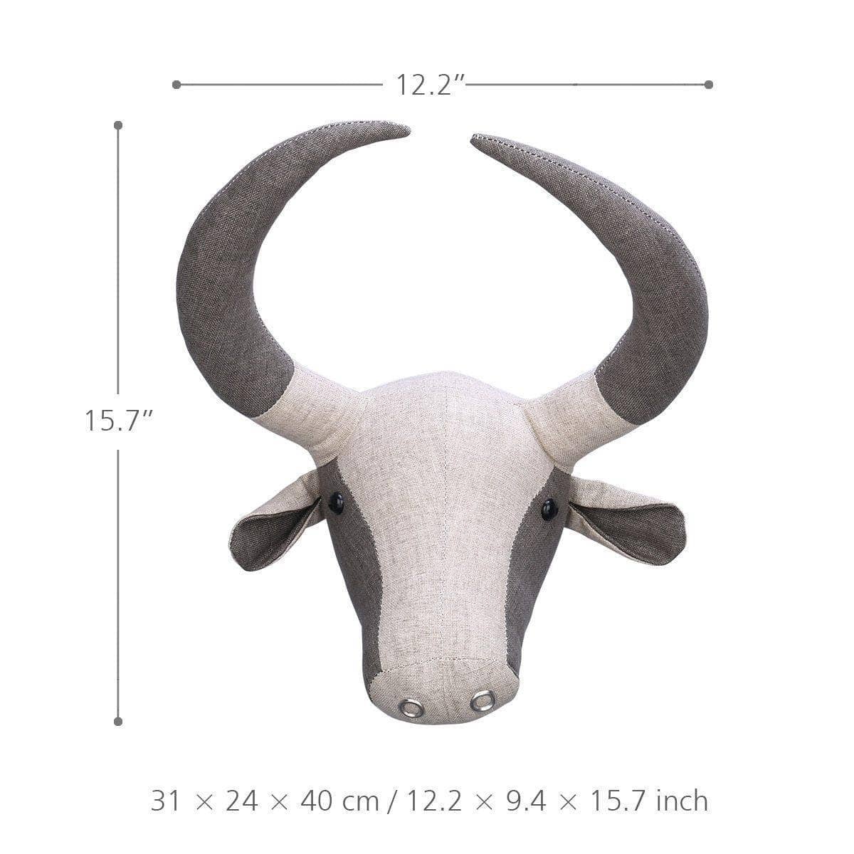 Buffalo Head Wall Hanging - Cartoon-Inspired Decor for Your Wall