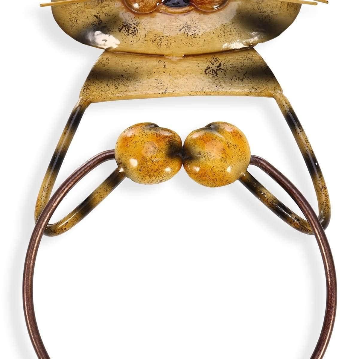 Cat Towel Holder Bathroom Hanger - Cute & Functional Home Decor