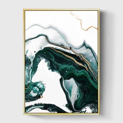Chic Gold Foil Lines Abstract: Modern Art for Your Space