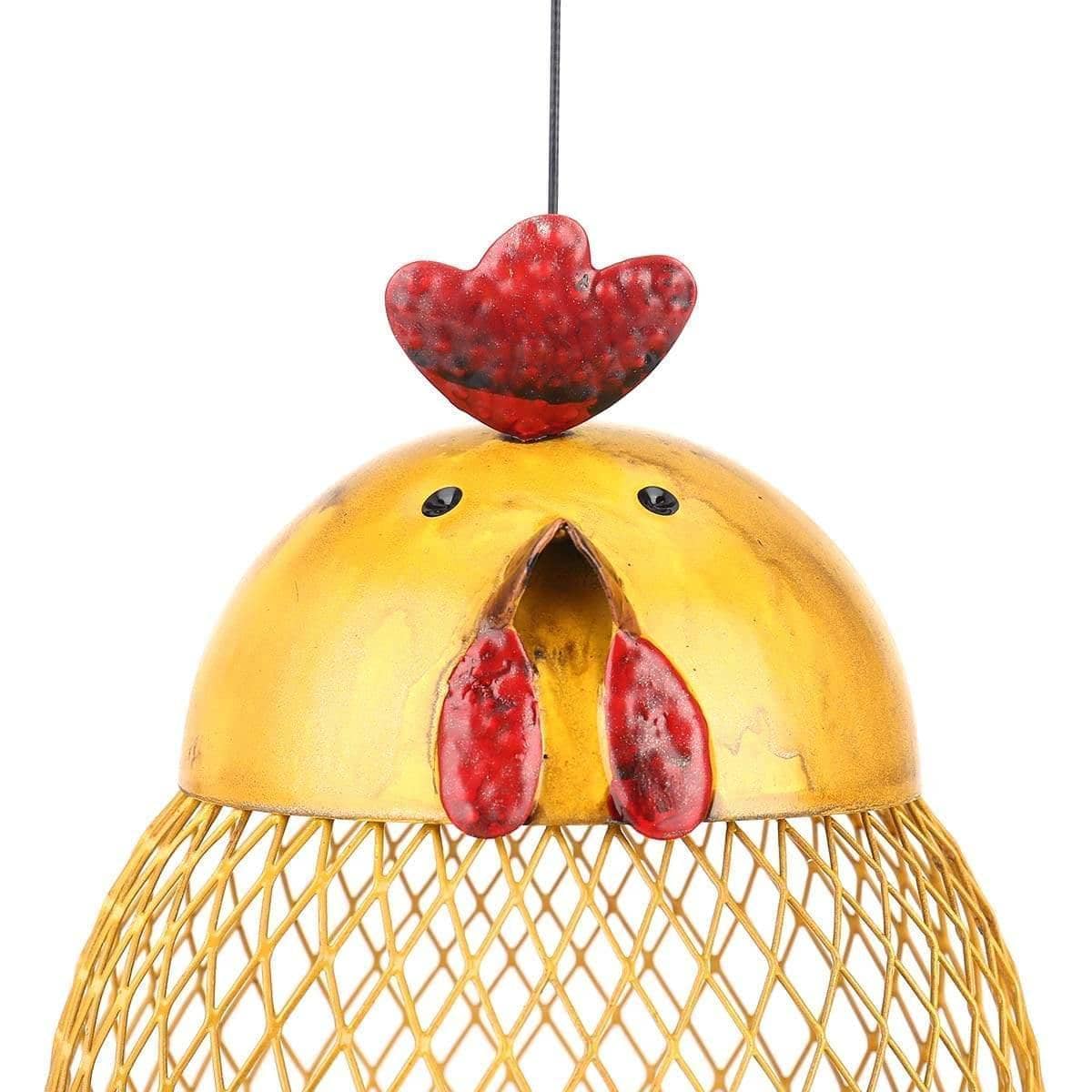 Cock Shaped Wild Bird Outdoor Garden Feeder - Whimsical & Fun Addition to Your Garden
