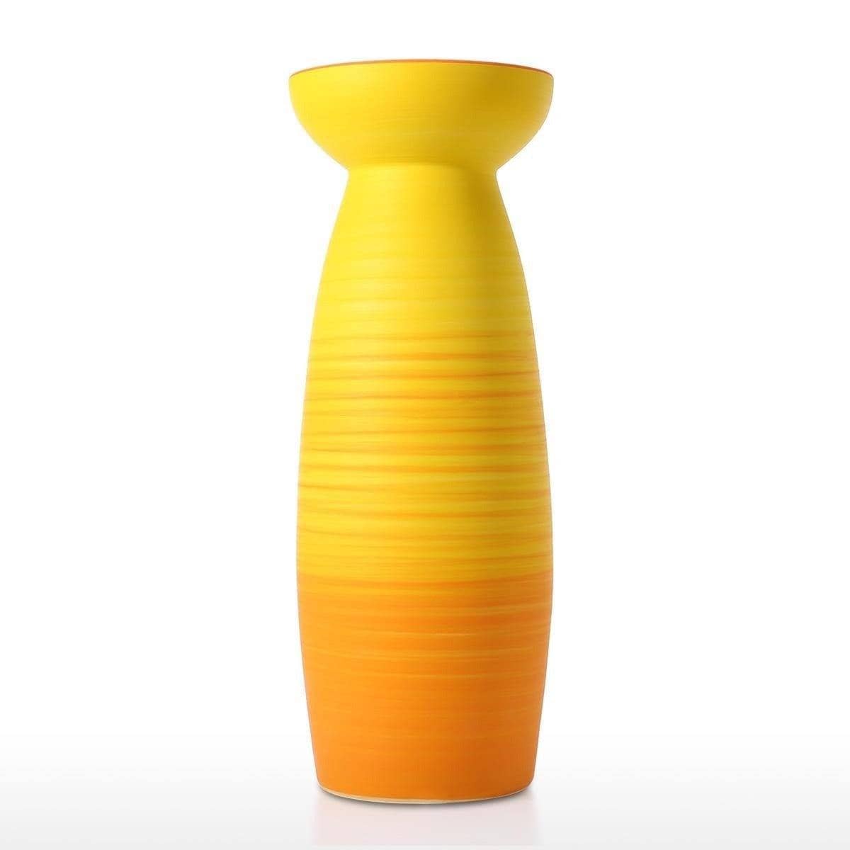 Colorful Ceramic Flower Vase Centerpiece - Vivid & Artistic Home Decor