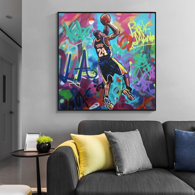 Colorful Kobe's Moment: Pop Art Style