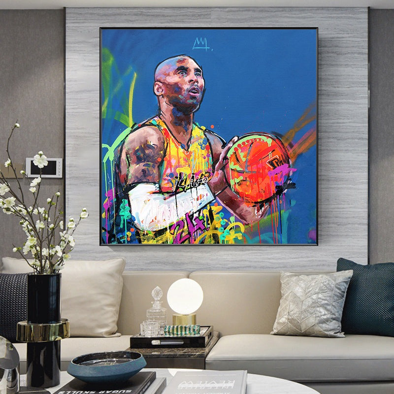 Colorful Kobe's Moment: Pop Art Style
