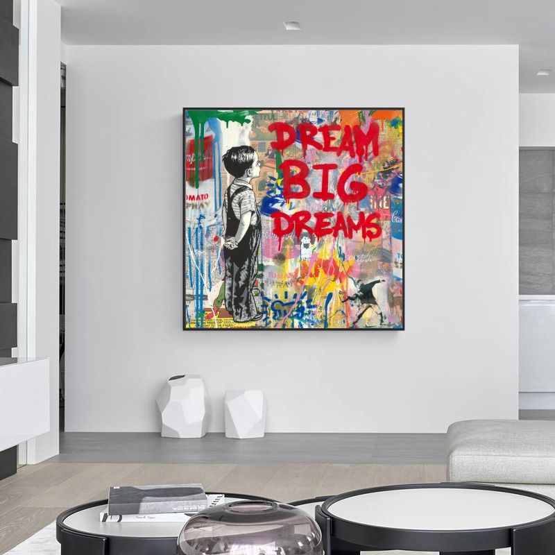 Colorful Pop of Art: Banksy Pop Street Boy Dream
