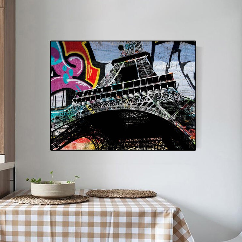 Contemporary Fusion: Eiffel Tower Graffiti by Stephen Chambers