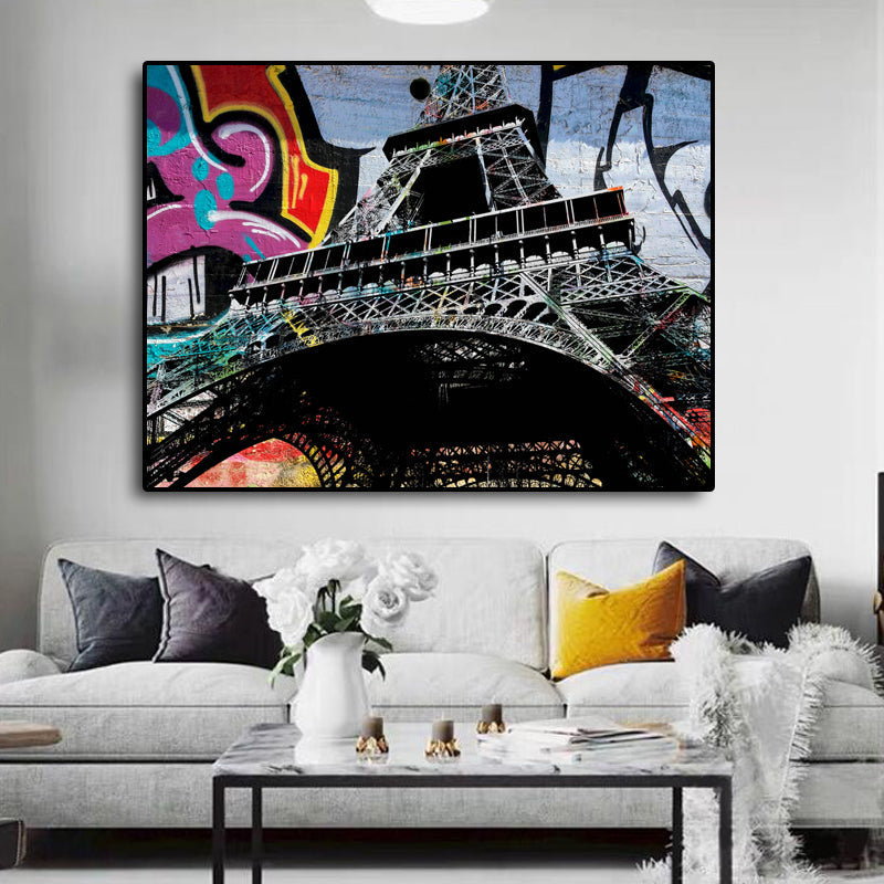 Contemporary Fusion: Eiffel Tower Graffiti by Stephen Chambers