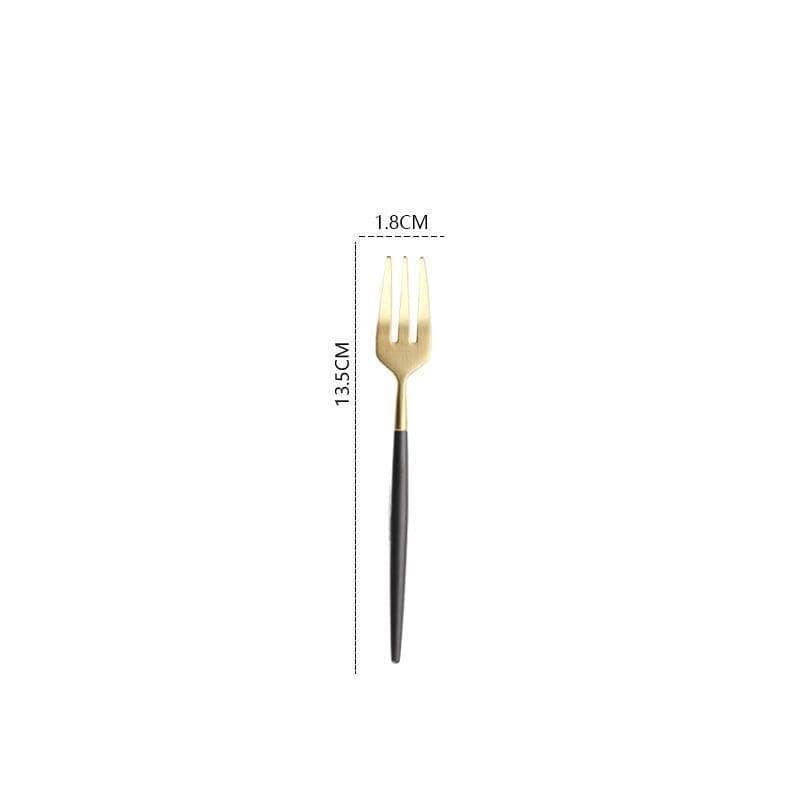Contrast Dining Cutlery Set - Unique Knife, Fork & Spoon Flatware