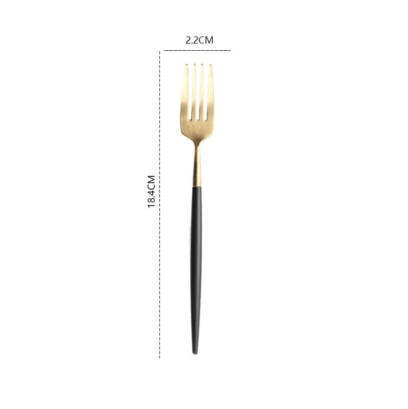 Contrast Dining Cutlery Set - Unique Knife, Fork & Spoon Flatware