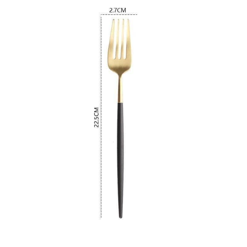 Contrast Dining Cutlery Set - Unique Knife, Fork & Spoon Flatware