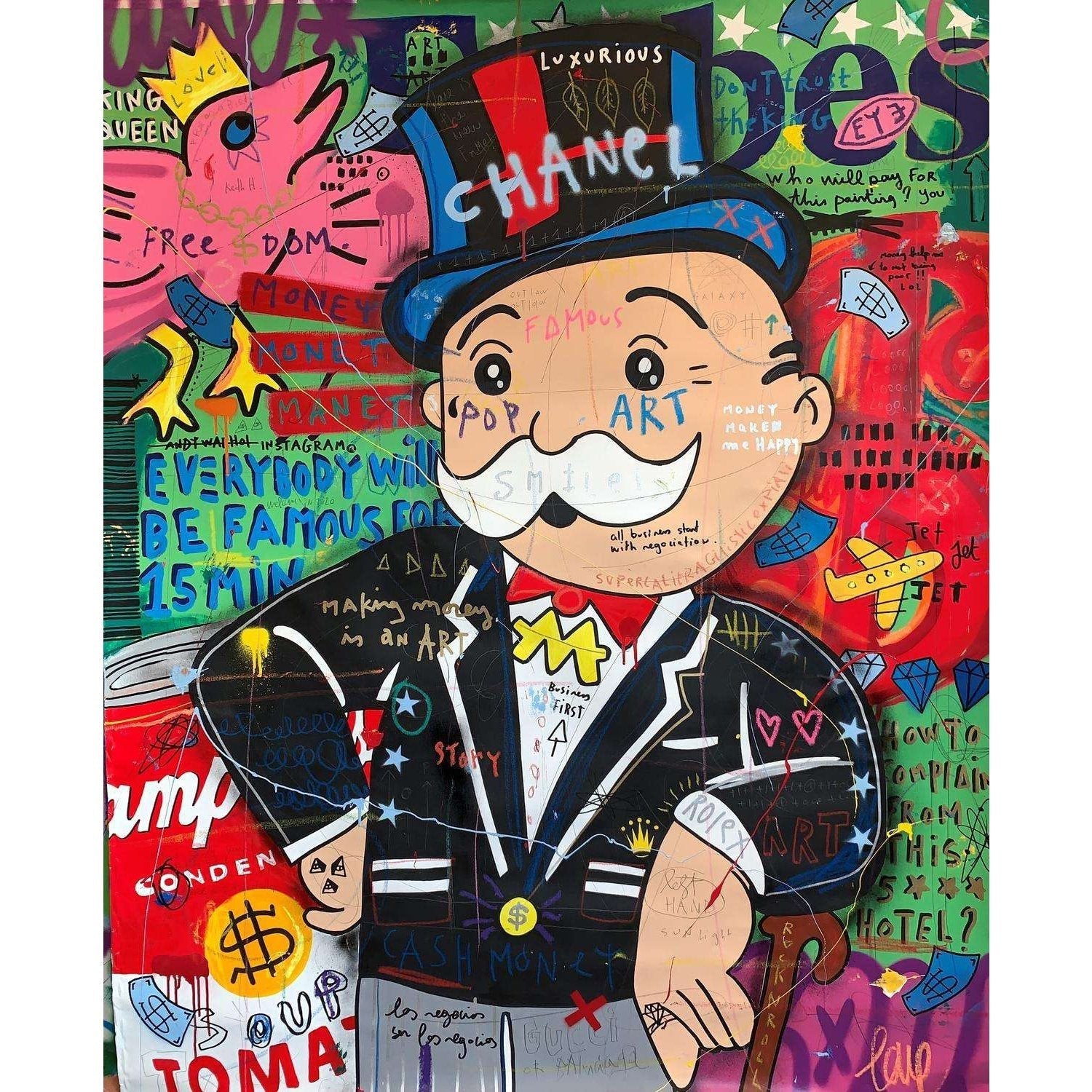 Coon Graffiti Wall: Lively Colors