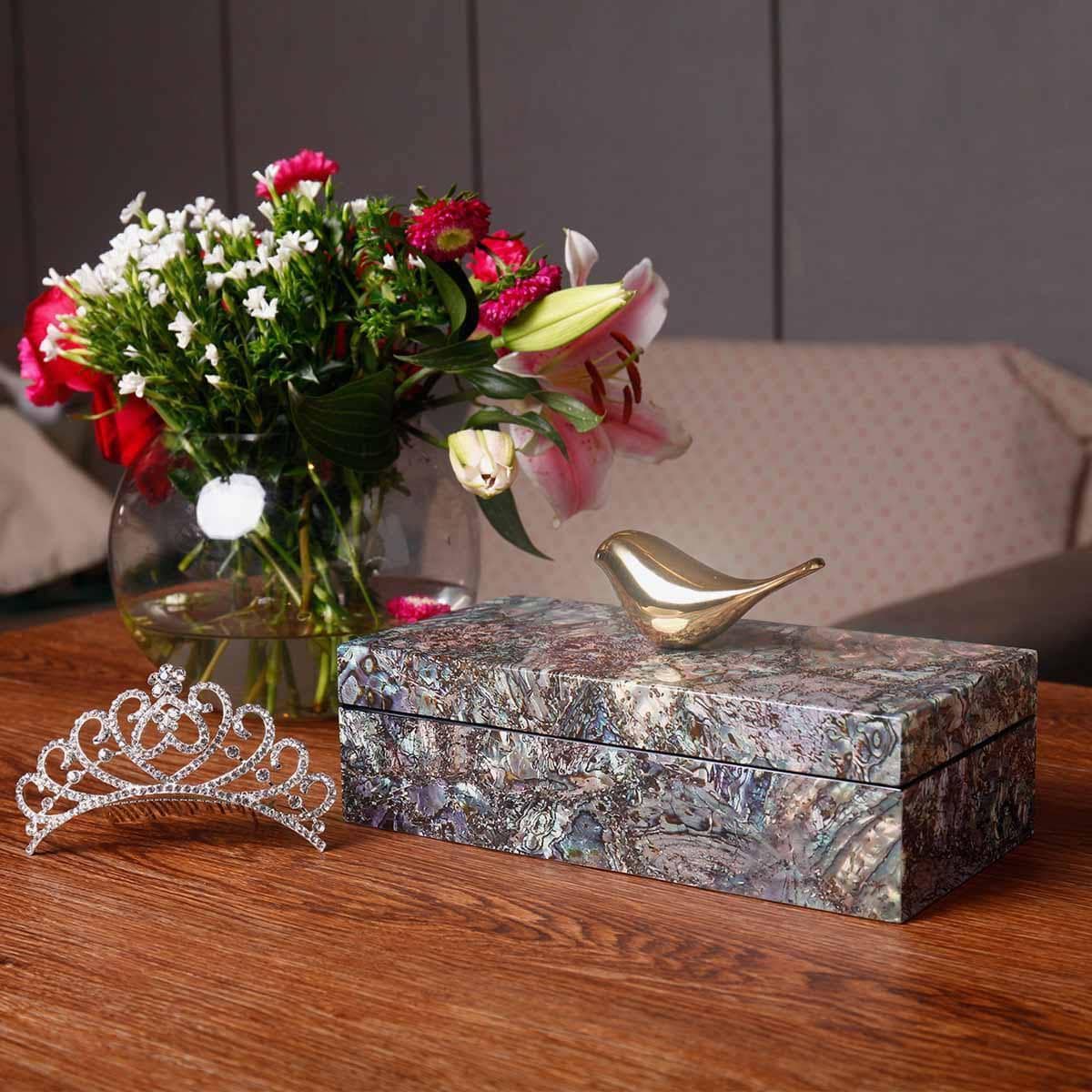 CopperBird Wood Jewelry Organizer Storage Box - Chic & Functional Decor