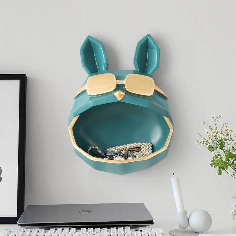 Crafted Dog Wall Key Storage Holder Rack - Organize Your Keys in Style