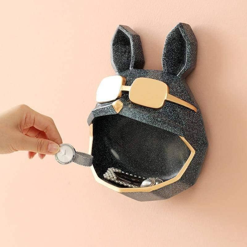 Crafted Dog Wall Key Storage Holder Rack - Organize Your Keys in Style