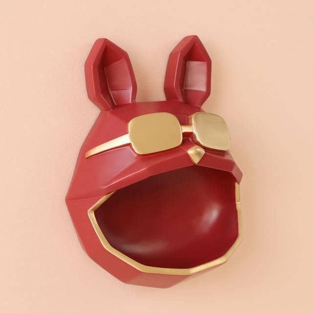 Crafted Dog Wall Key Storage Holder Rack - Organize Your Keys in Style