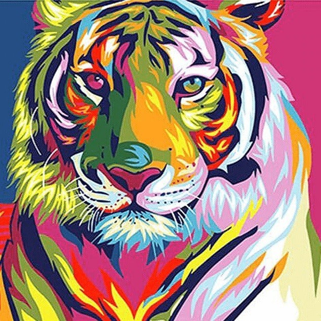 Create a Colorful Animal Masterpiece with DIY Canvas Painting Kit - Amazing & Creative