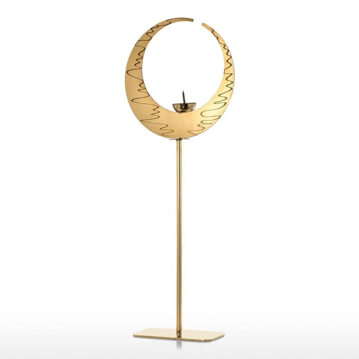 Crescent Candlestick Holder - Elegant & Timeless Decor Accent