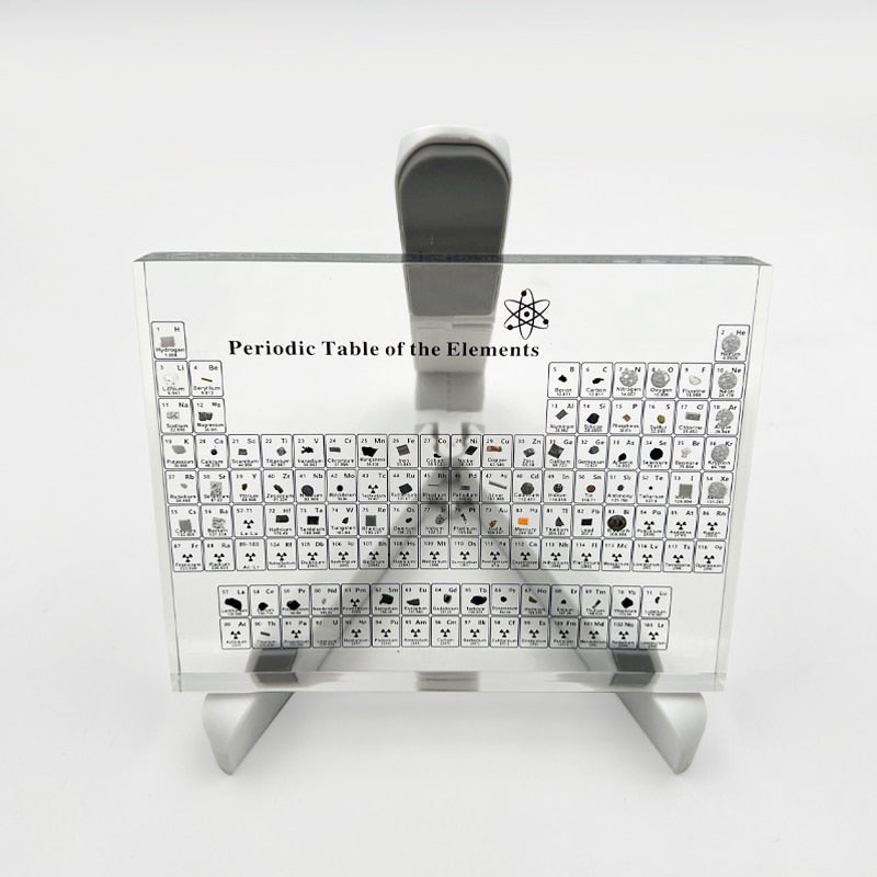 Display Your Love for Science with Acrylic Periodic Table - Real Chemical Elements Decor