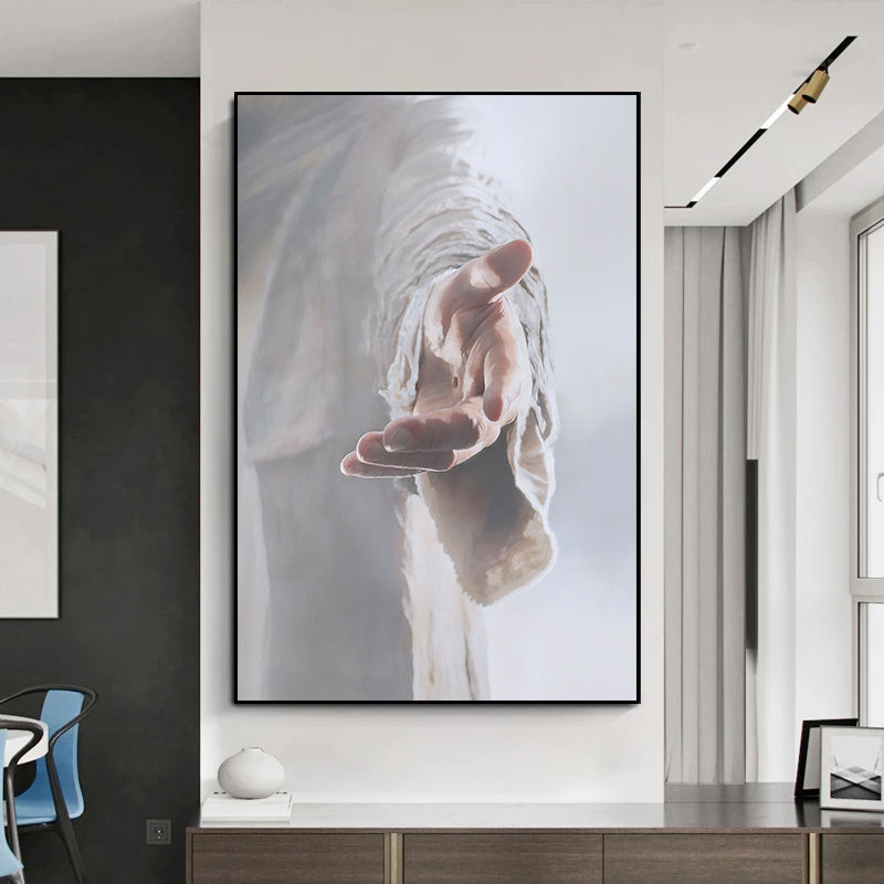 Divine Touch: Hand of God Jesus Christ Art