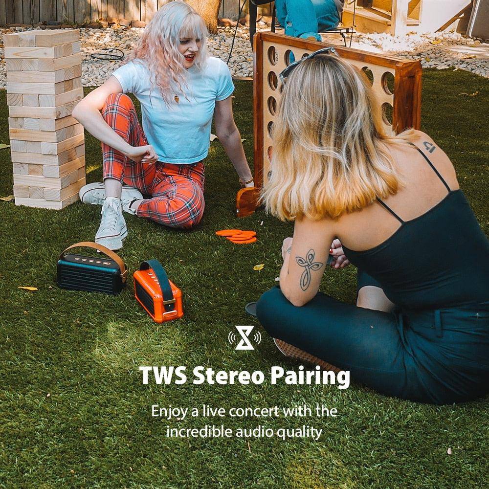 Divoom Mocha Retro Bluetooth Speaker - Superior Audio with Vintage Flair