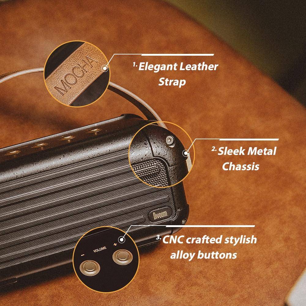 Divoom Mocha Retro Bluetooth Speaker - Superior Audio with Vintage Flair