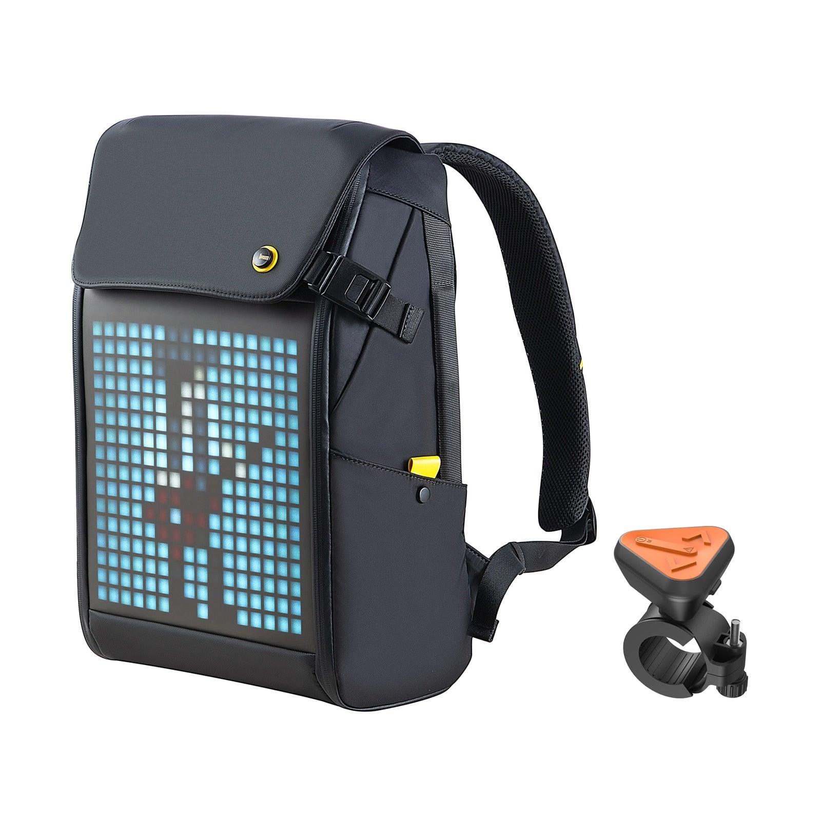 Divoom Pixoo M Waterproof Laptop Backpack - LED Screen and Pixel Art Decor