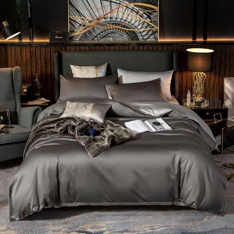 Egyptian Cotton Bedding Set - Ultra Soft Duvet Cover Sheet Pillowcase - Luxurious & Stylish