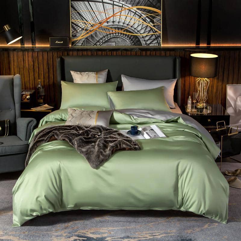 Egyptian Cotton Bedding Set - Ultra Soft Duvet Cover Sheet Pillowcase - Luxurious & Stylish