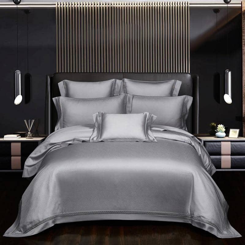 Egyptian Cotton Vintage Jacquard Duvet Cover Set - Elegant and Timeless Bedding