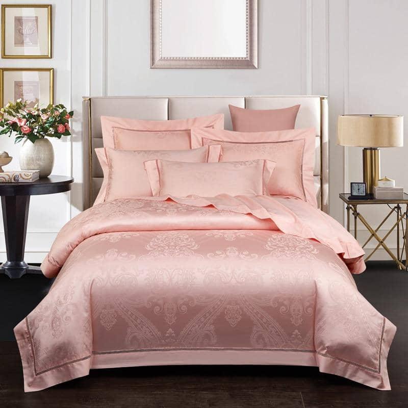 Egyptian Cotton Vintage Jacquard Duvet Cover Set - Elegant and Timeless Bedding