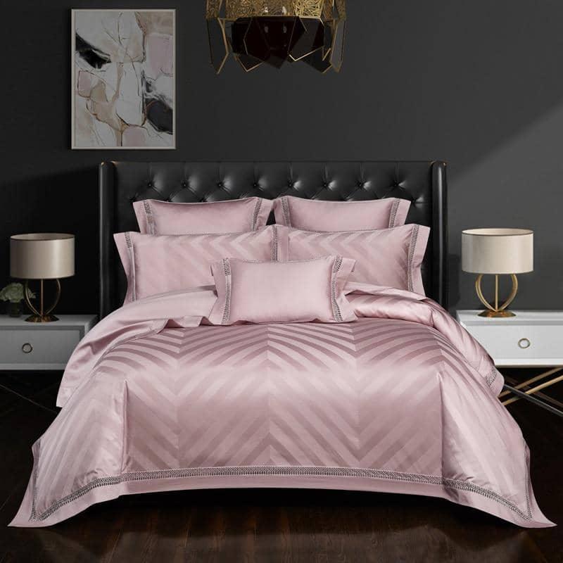 Egyptian Cotton Vintage Jacquard Duvet Cover Set - Elegant and Timeless Bedding